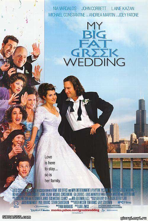Постер к My Big Fat Greek Wedding / ჩემი დიდი ბერძნული ქორწილი (2002/ქართულად)